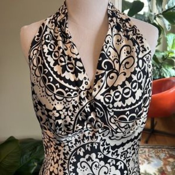 Express 93% silk, black and cream, hotter medium M - Picture 2 of 5